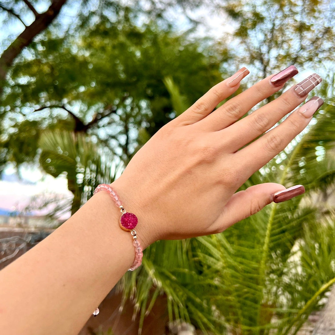 Watermelon Beauty Bead Bracelet