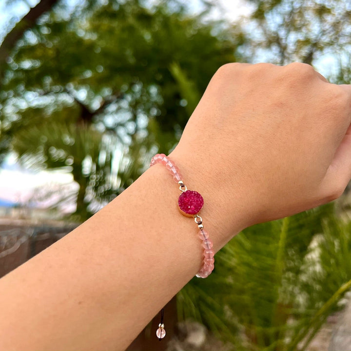 Watermelon Beauty Bead Bracelet