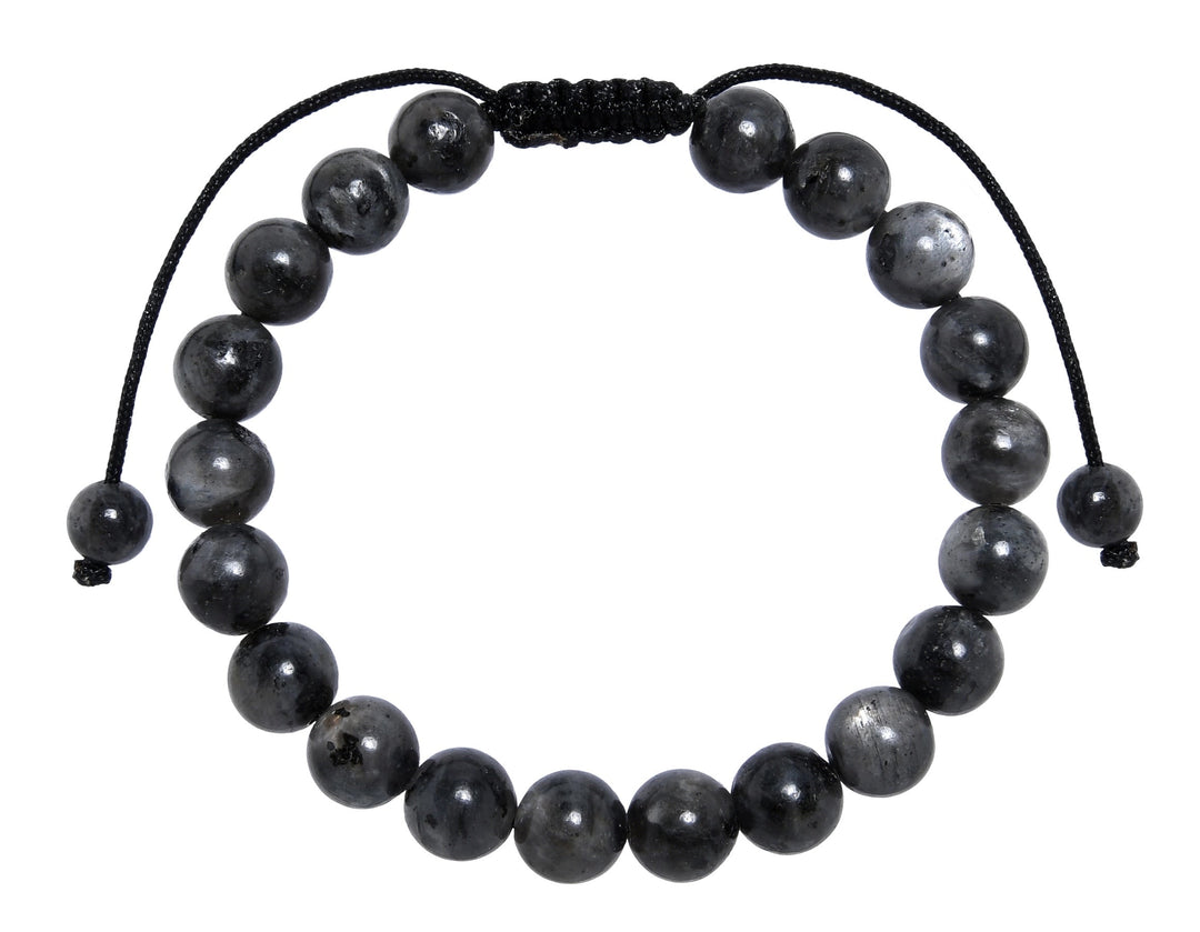 Black Labradorite Pull Tie Bracelet