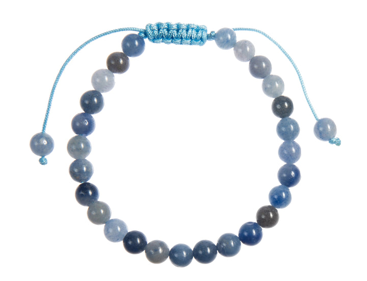 Blue Aventurine Pull Tie Bracelet