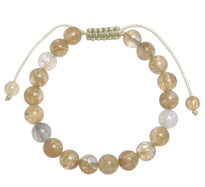 Citrine Quartz Pull Tie Bracelet
