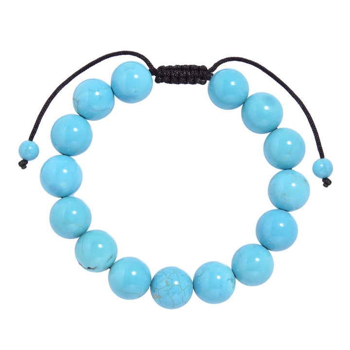 Cracked Turquoise Pull Tie Bracelet