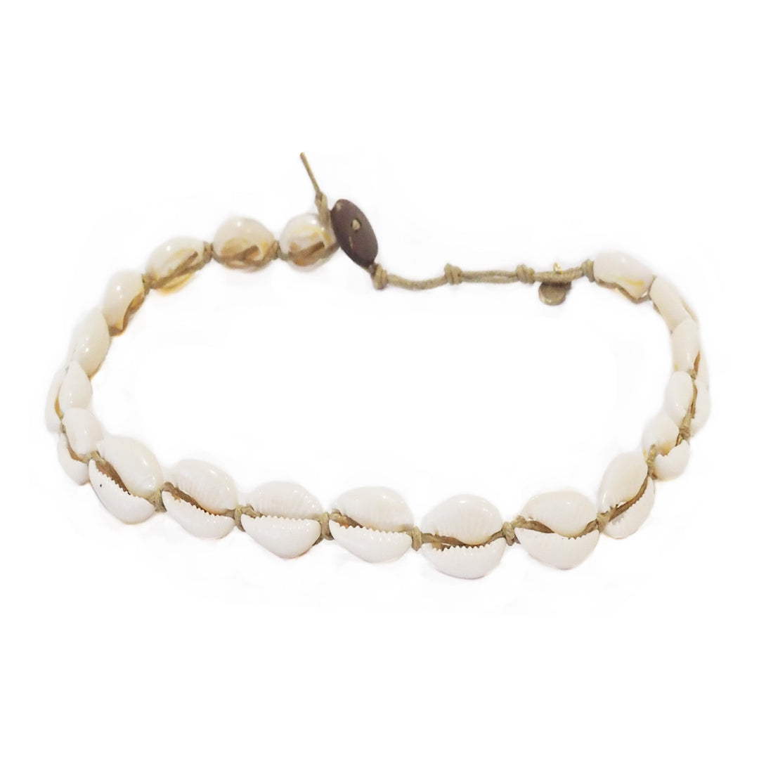 Natural Cowry Shell Choker/Wrap Bracelet