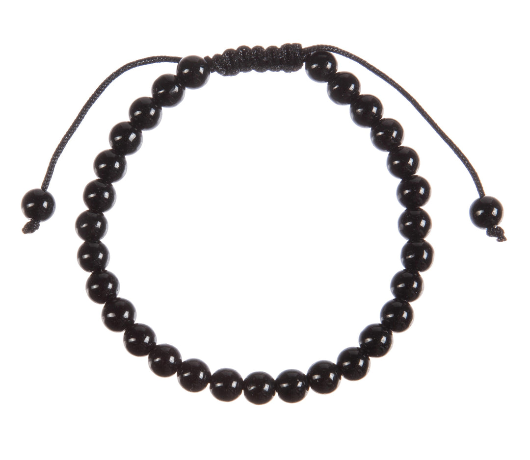Onyx Pull Tie Bracelet
