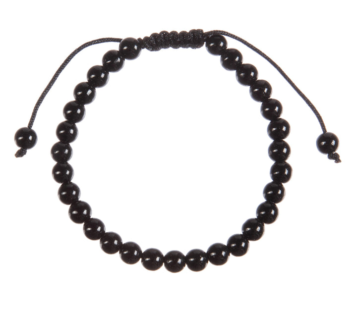 Onyx Pull Tie Bracelet