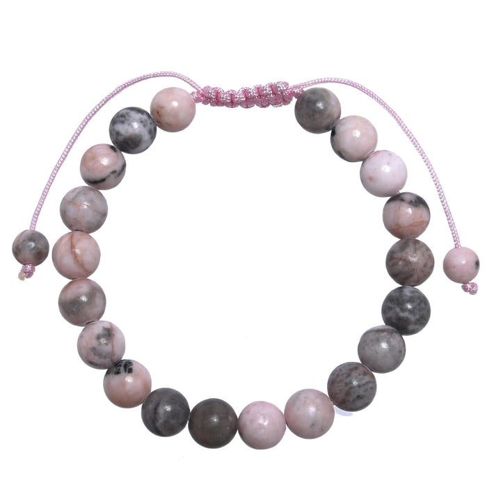 Rhodonite Pull Tie Bracelet
