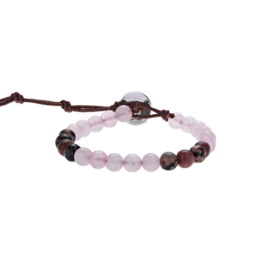 Rose Quartz + Rhodonite Bracelet