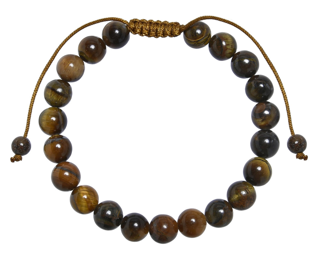 Tiger's Eye Pull Tie Bracelet