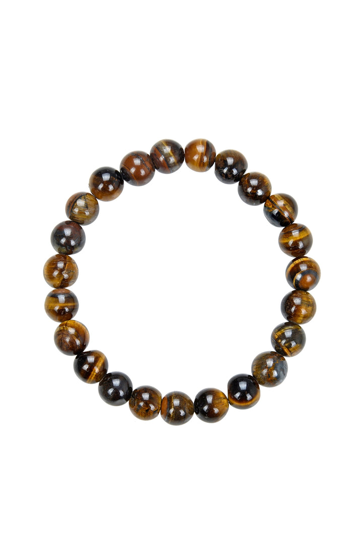 Tiger's Eye + Lava Stone Stack (8mm)