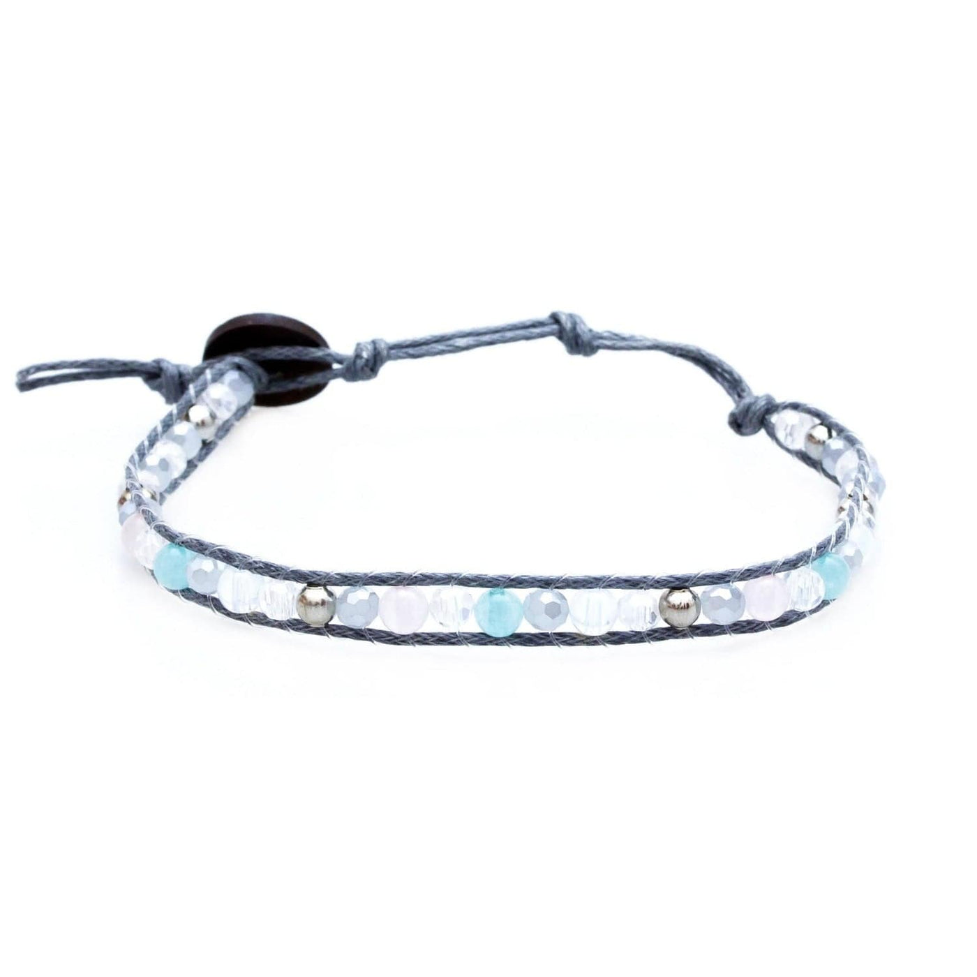 Crystal Pier Single Wrap Bracelet