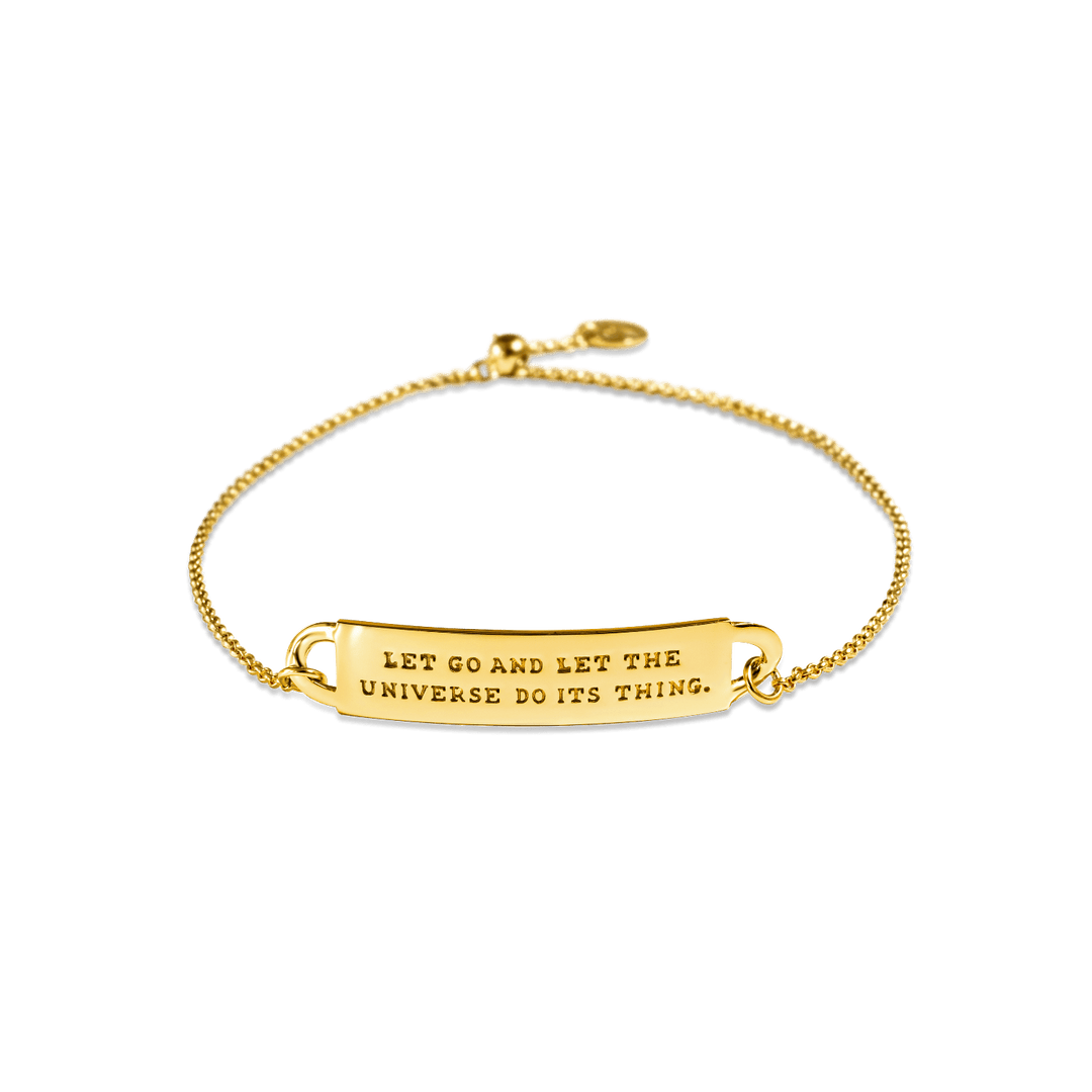 Let Go ID Bracelet in Gold