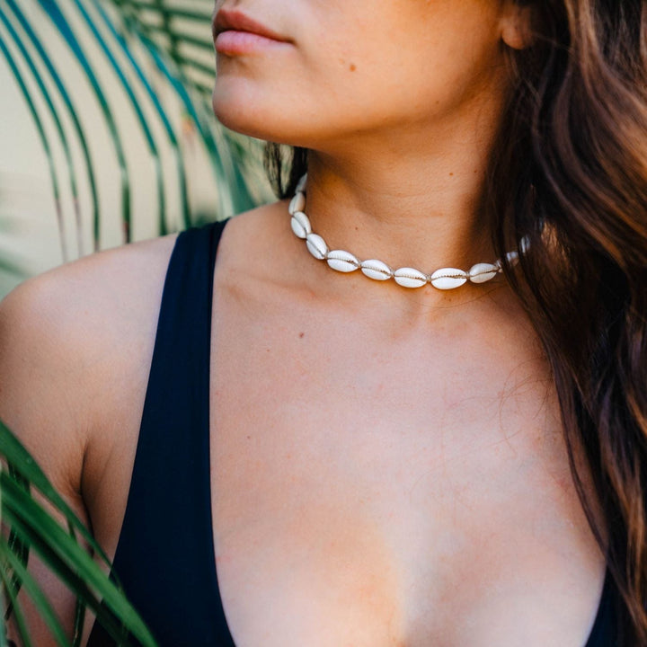 Natural Cowry Shell Choker/Wrap Bracelet