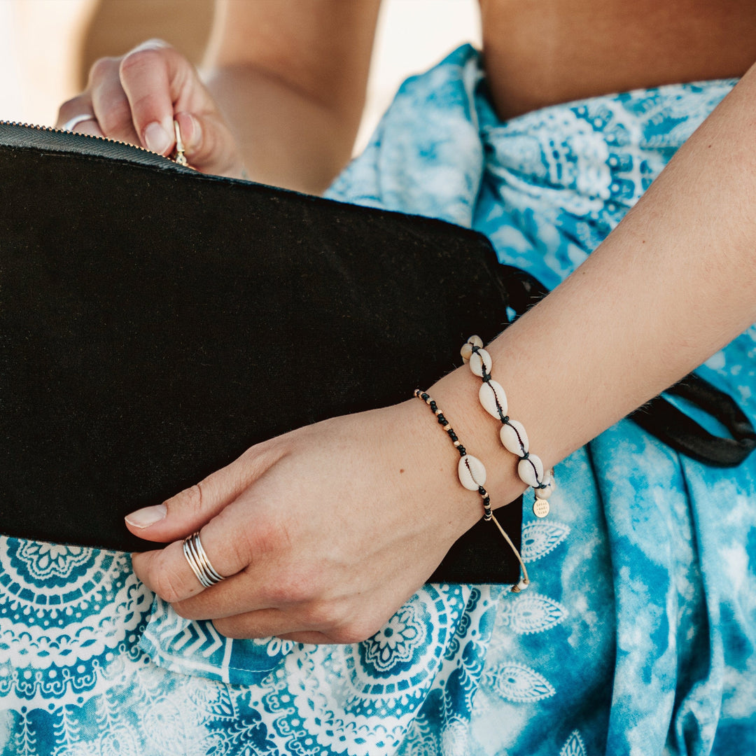 Black Cowry Shell Bracelet