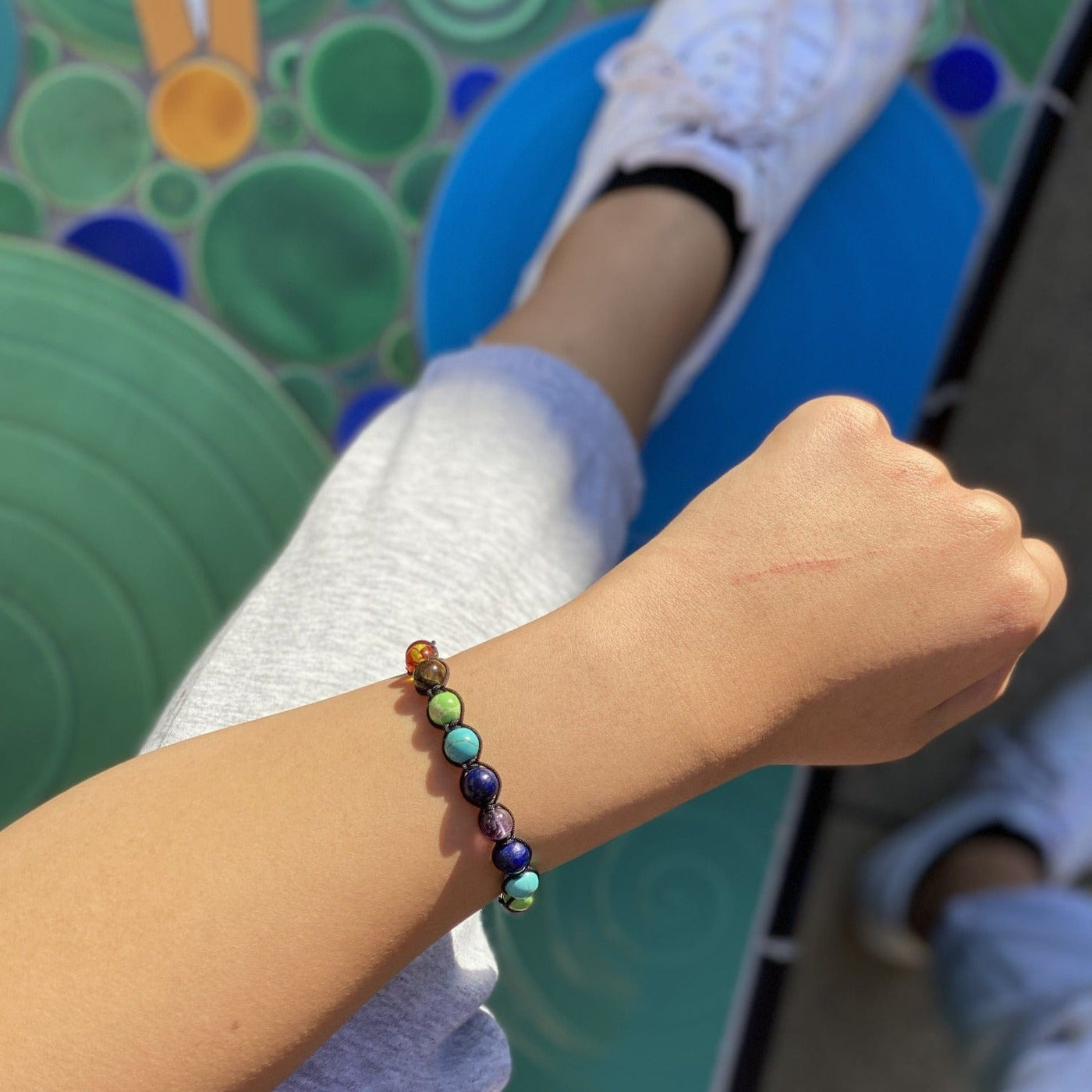 Rainbow Chakra Stone Bracelet